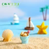 Micro-landscape design, surfboard, sailboat, seashells, seabirds, decorative accessories, ocean, beach and seaside series of small ornaments Specification image